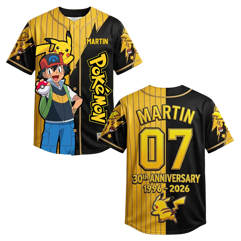 Personalized Baseball Jersey for Kids & Adults - 30 Year Anniversary Gift for Movie Fans