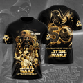 Personalized Star Wars 50th Anniversary All Over Shirt Gift for Movie Fans