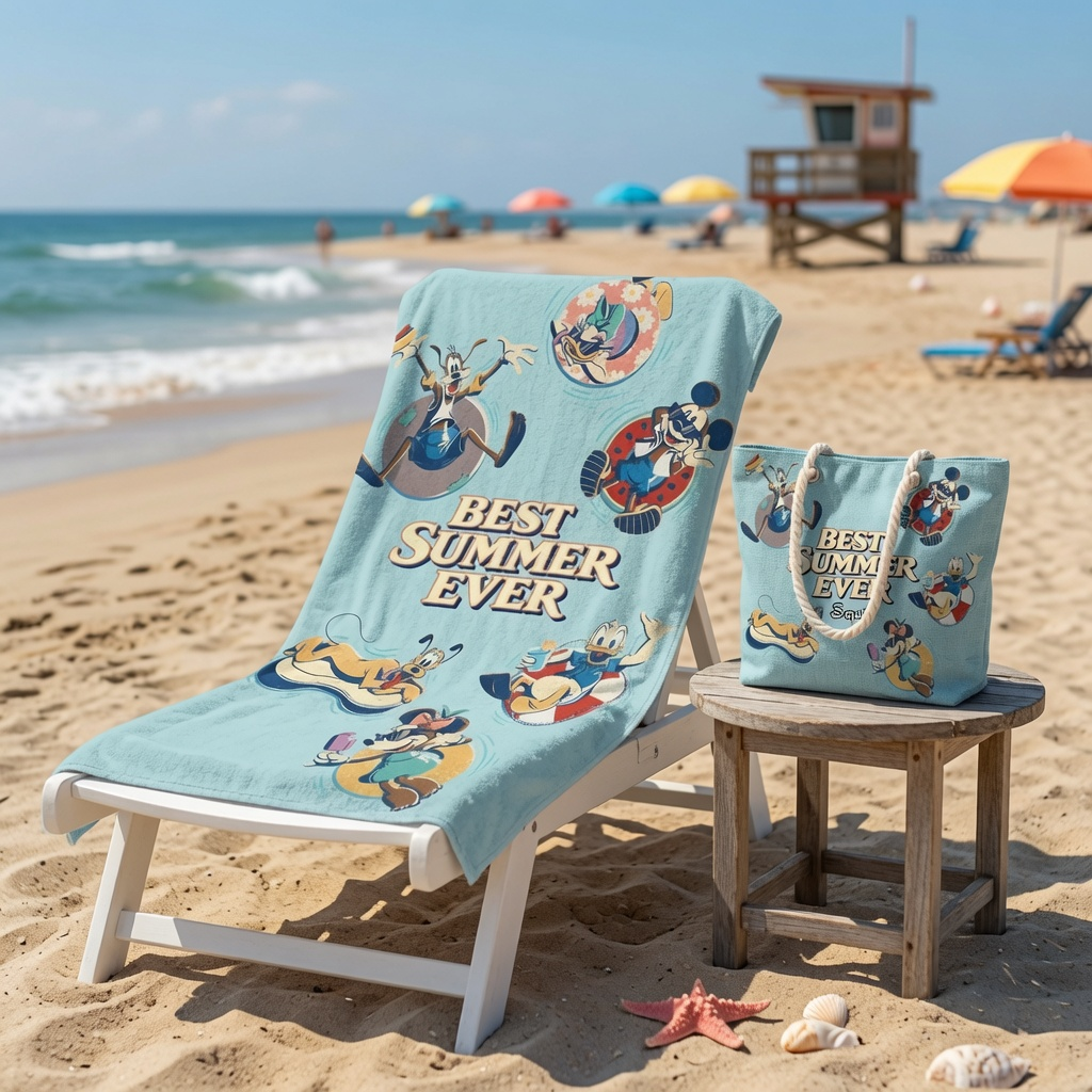 Personalized Beach Bag Custom Name Summer Vacation Gift