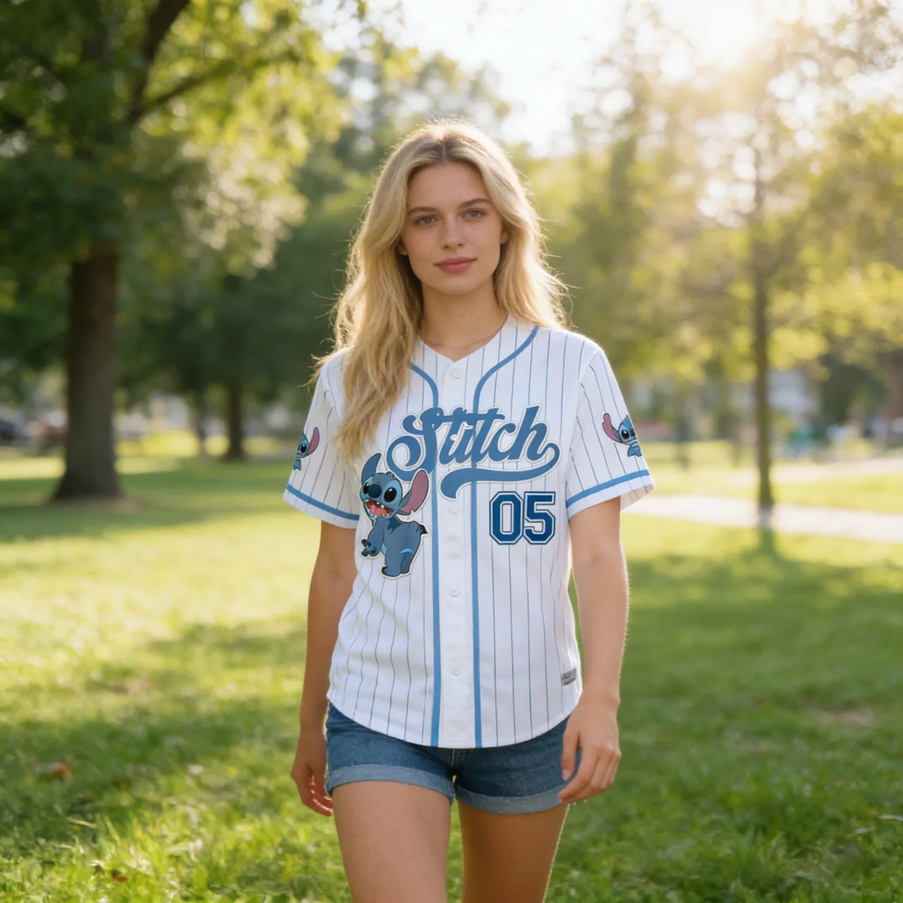Personalized Stitch Baseball Jersey Custom Name Gift for Movie Fans Baseball Jersey GradoCreations