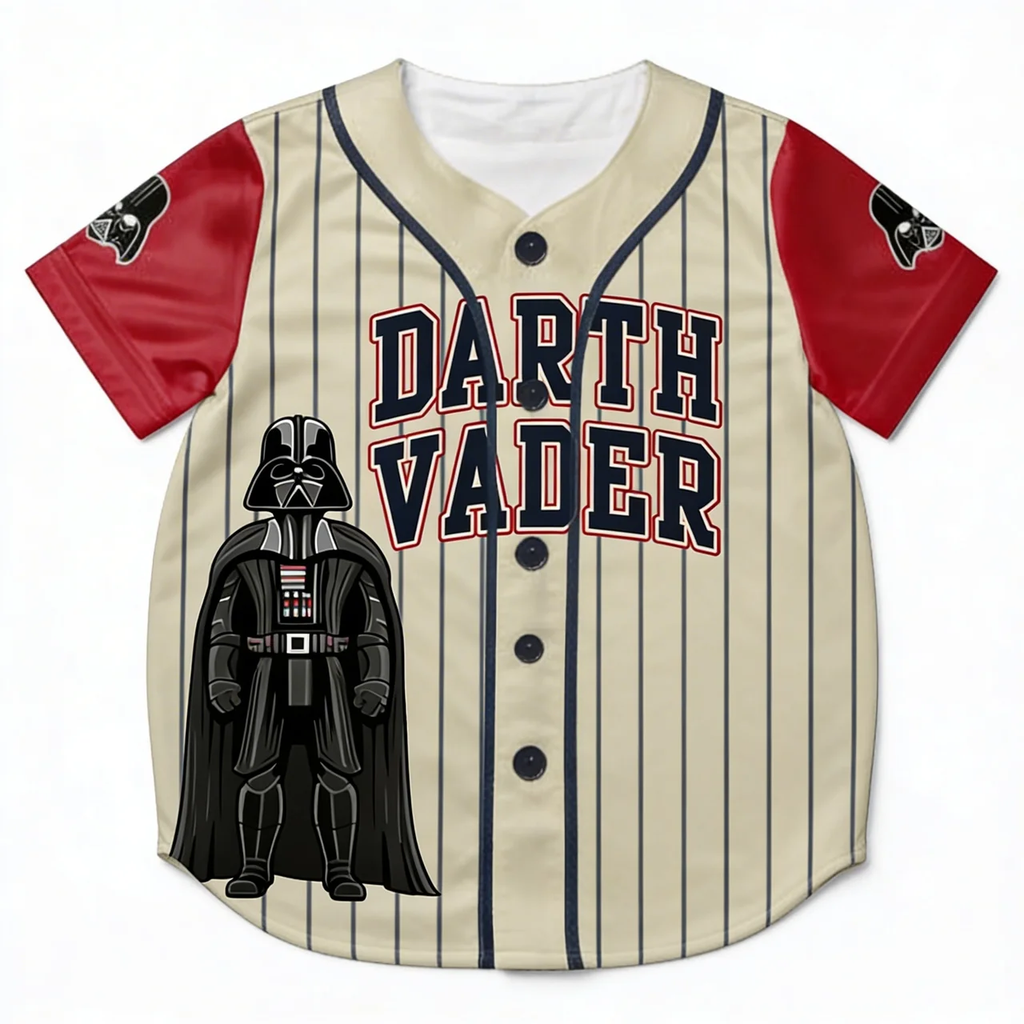 Personalized Baseball Jersey Family Matching Darth Vader Gift for Kids and Adults Baseball Jersey GradoCreations