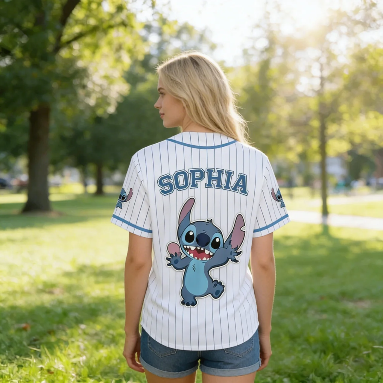 Personalized Stitch Baseball Jersey Custom Name Gift for Movie Fans Baseball Jersey GradoCreations