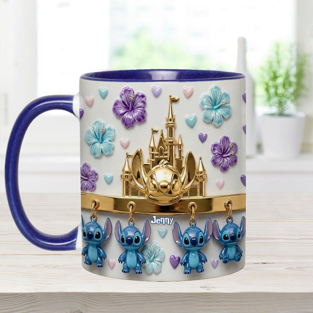 Personalized Accent Mug Ohana Means Family Custom Gift for Movie Fans