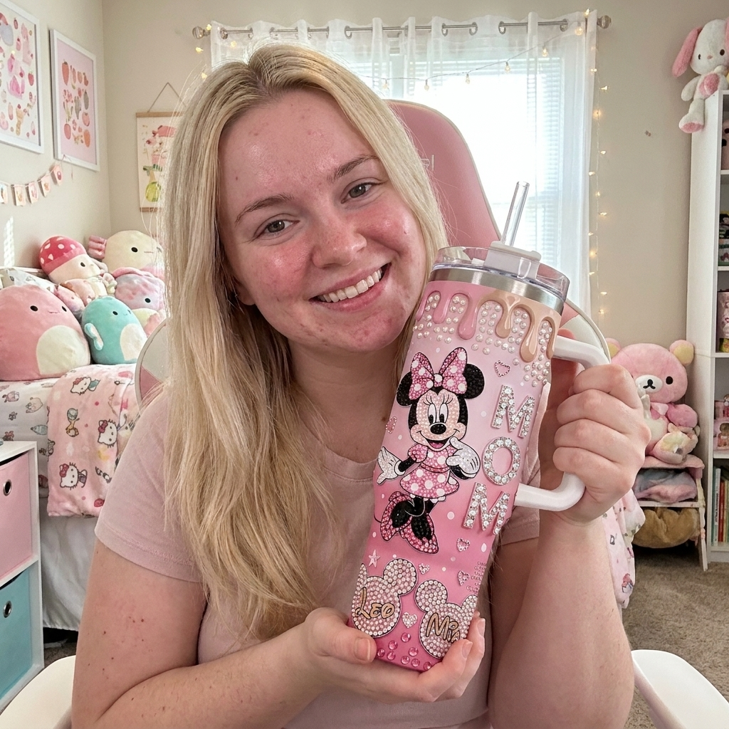 Personalized Minnie Mouse Tumbler Gift for Mom | Unique Mother's Day Drinkware