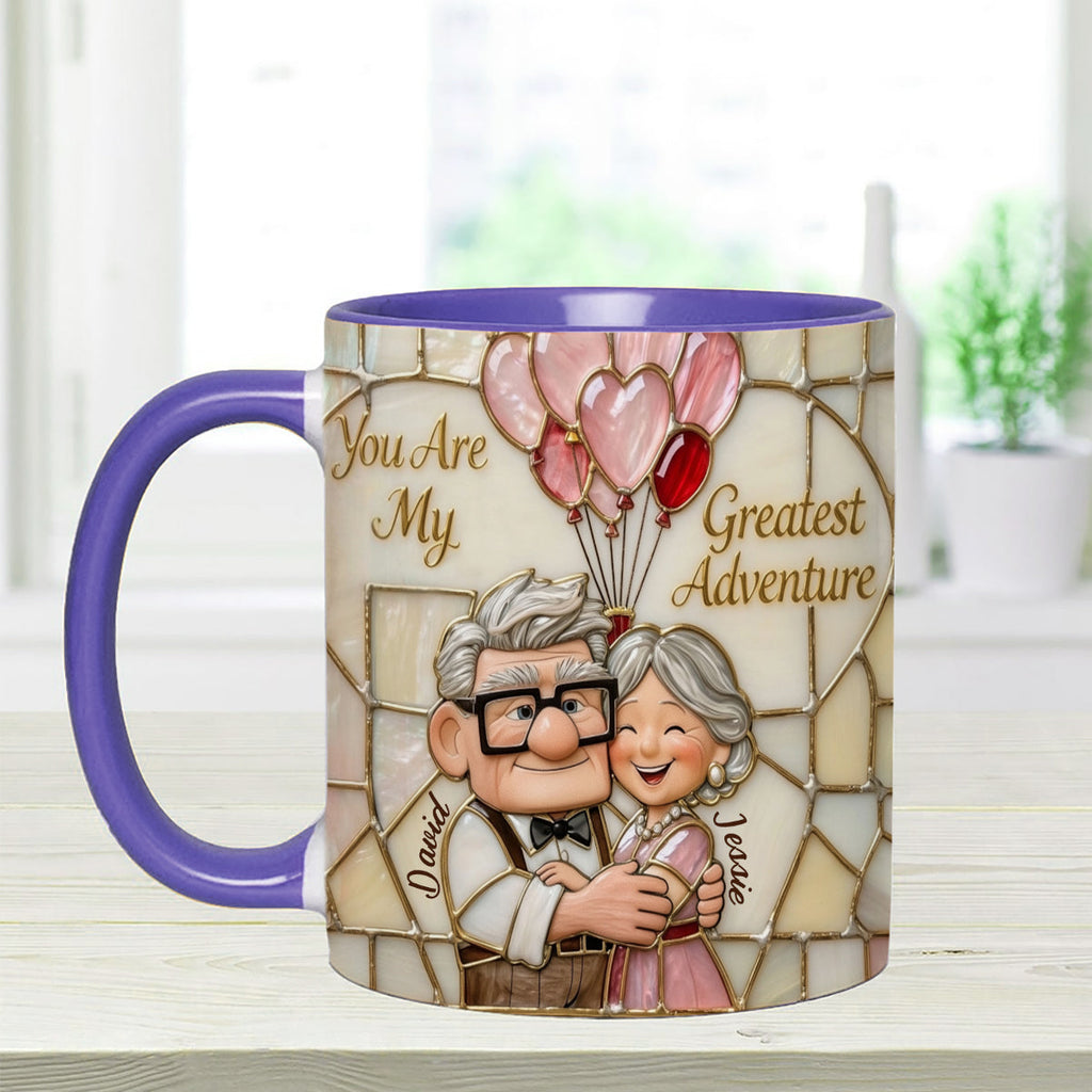 Personalized Accent Mug You Are My Greatest Adventure Gift for Couples
