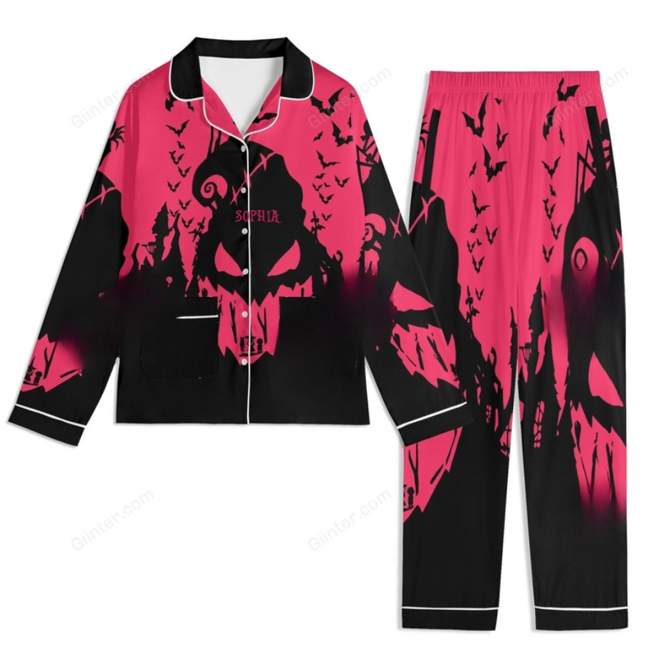 Personalized Spooky Pajamas Custom Name Halloween Christmas Gift