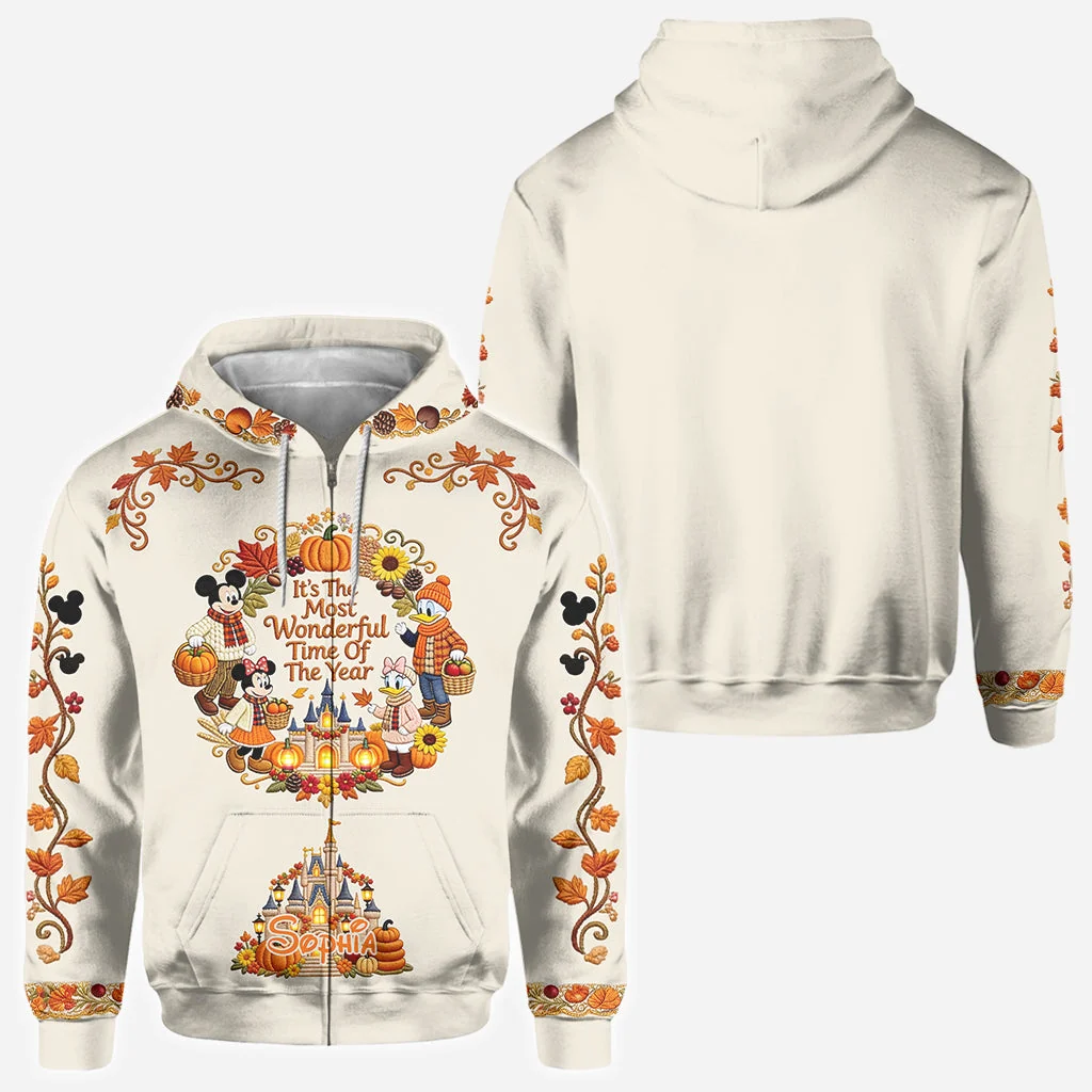 Personalized Fall All Over Shirt with Autumn Design Gift for Movie Fans AOP Shirt GradoCreations