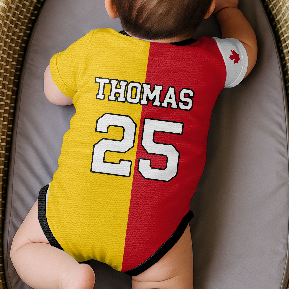Personalized Baby Soccer Jersey Bodysuit Custom Name Gift for New Parents