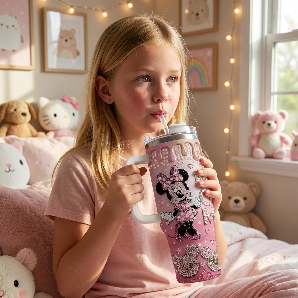 Personalized Minnie Mouse Tumbler Gift for Mom | Unique Mother's Day Drinkware