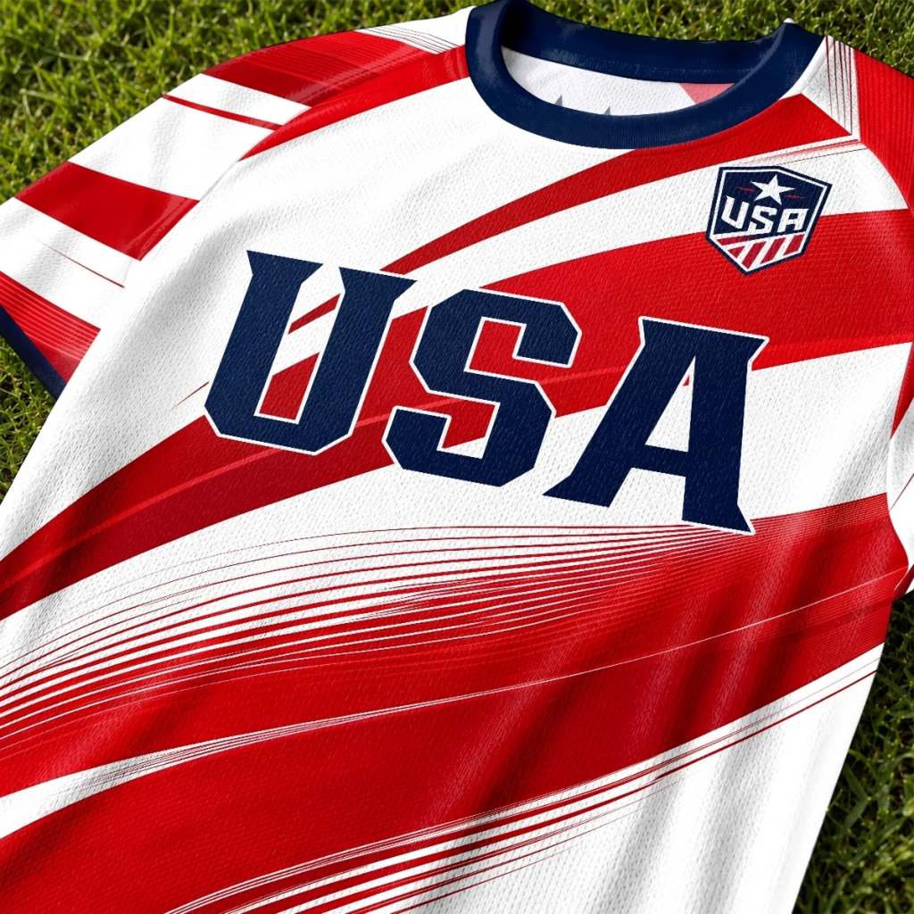 Personalized USA Soccer Jersey Custom Name Gift for Football Lovers