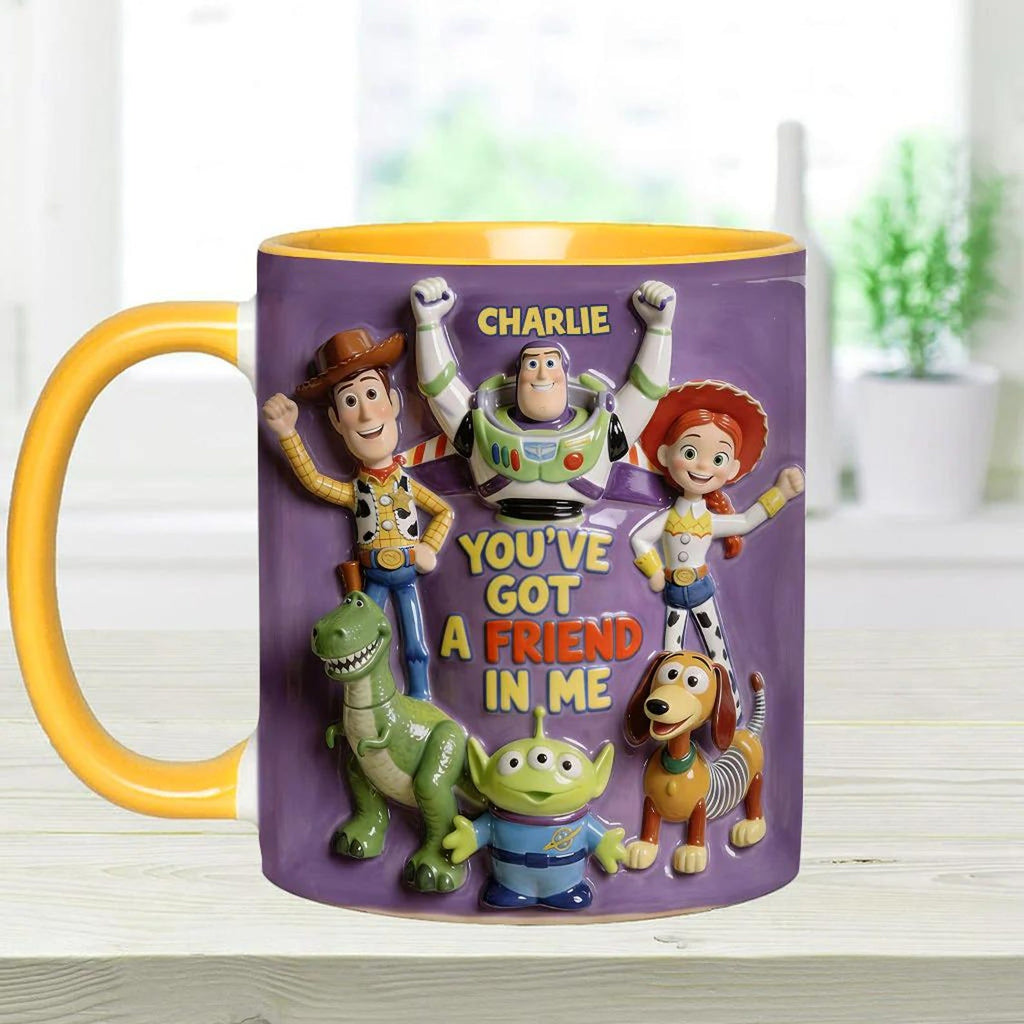 Personalized Toy Story Accent Mug with Custom Name Gift for Kids