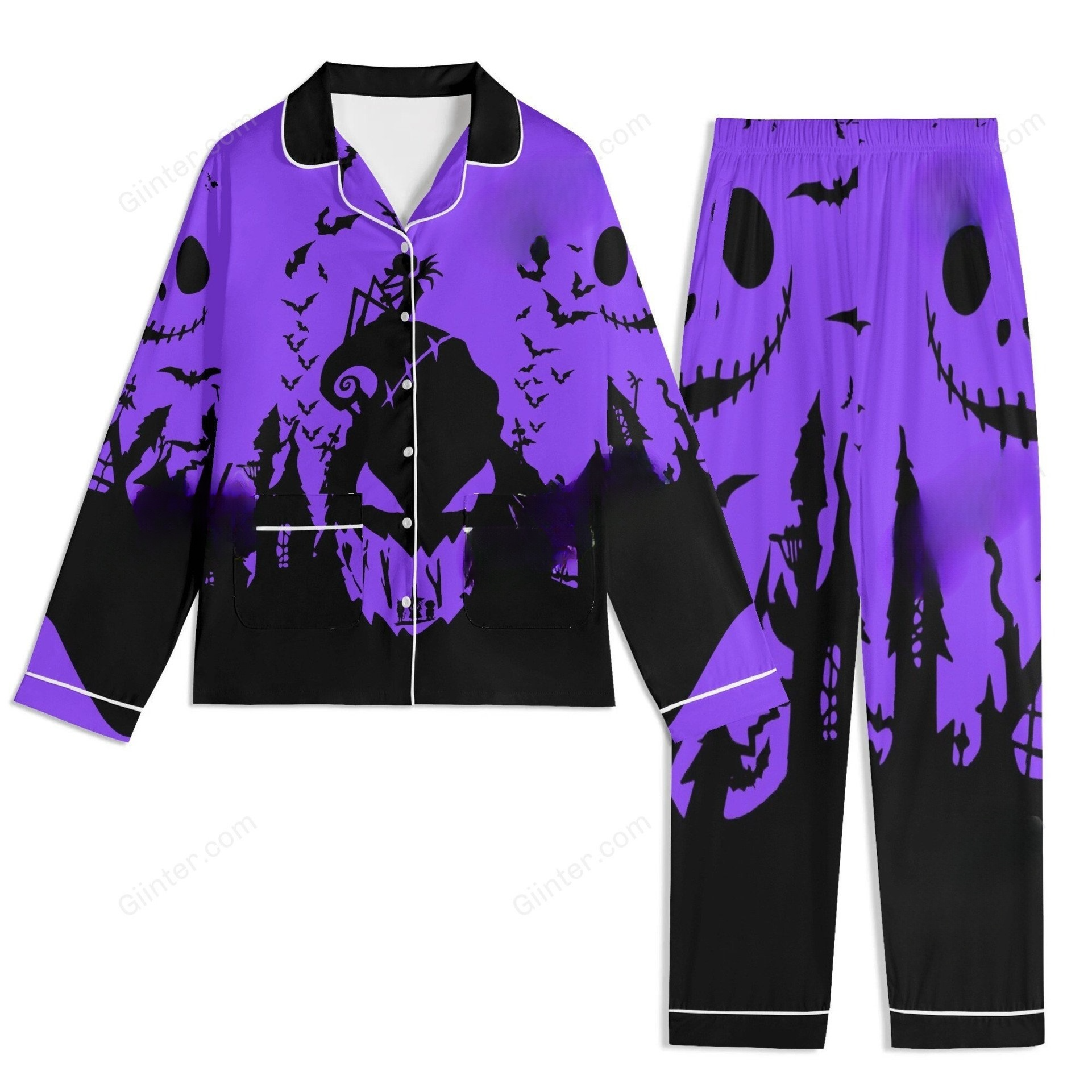 Personalized Spooky Pajamas Custom Name Halloween Christmas Gift