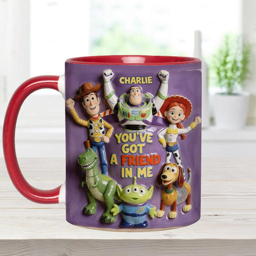 Personalized Toy Story Accent Mug with Custom Name Gift for Kids