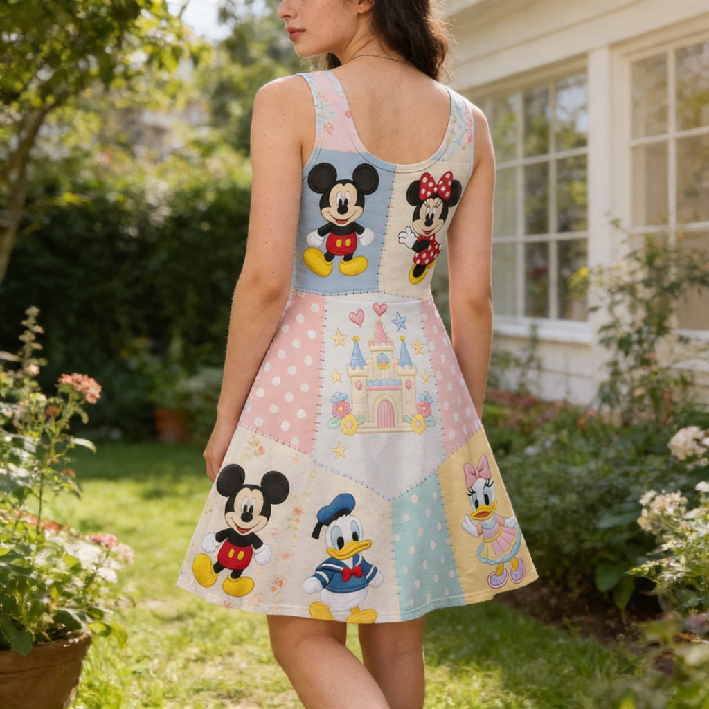 Personalized Magic Mouse Skater Dress for Movie Fans Gift for Her