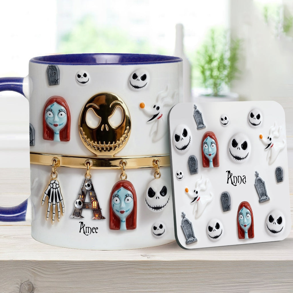 Personalized Spooky Character Mug Custom Name Gift for Movie Fans