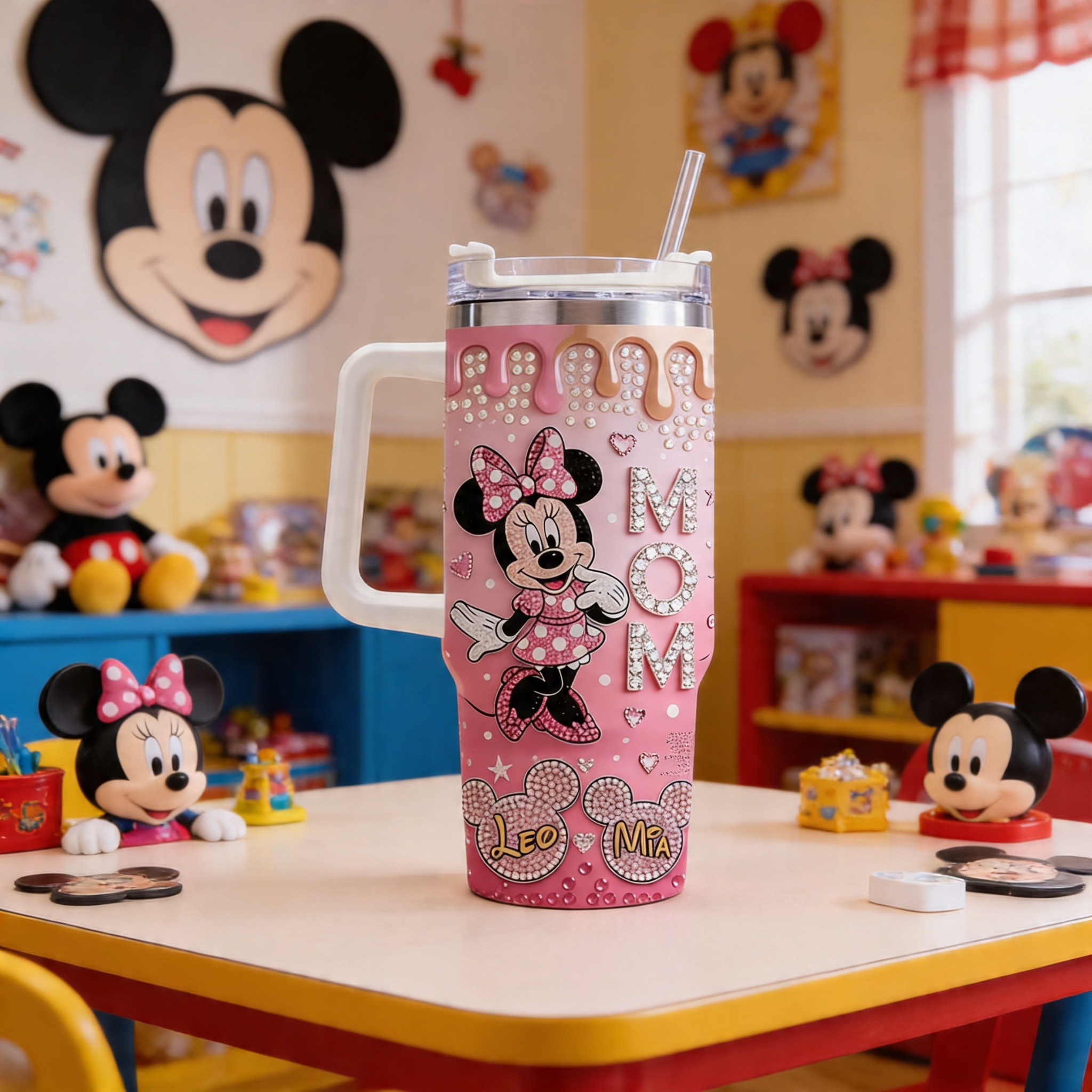 Personalized Minnie Mouse Tumbler Gift for Mom | Unique Mother's Day Drinkware