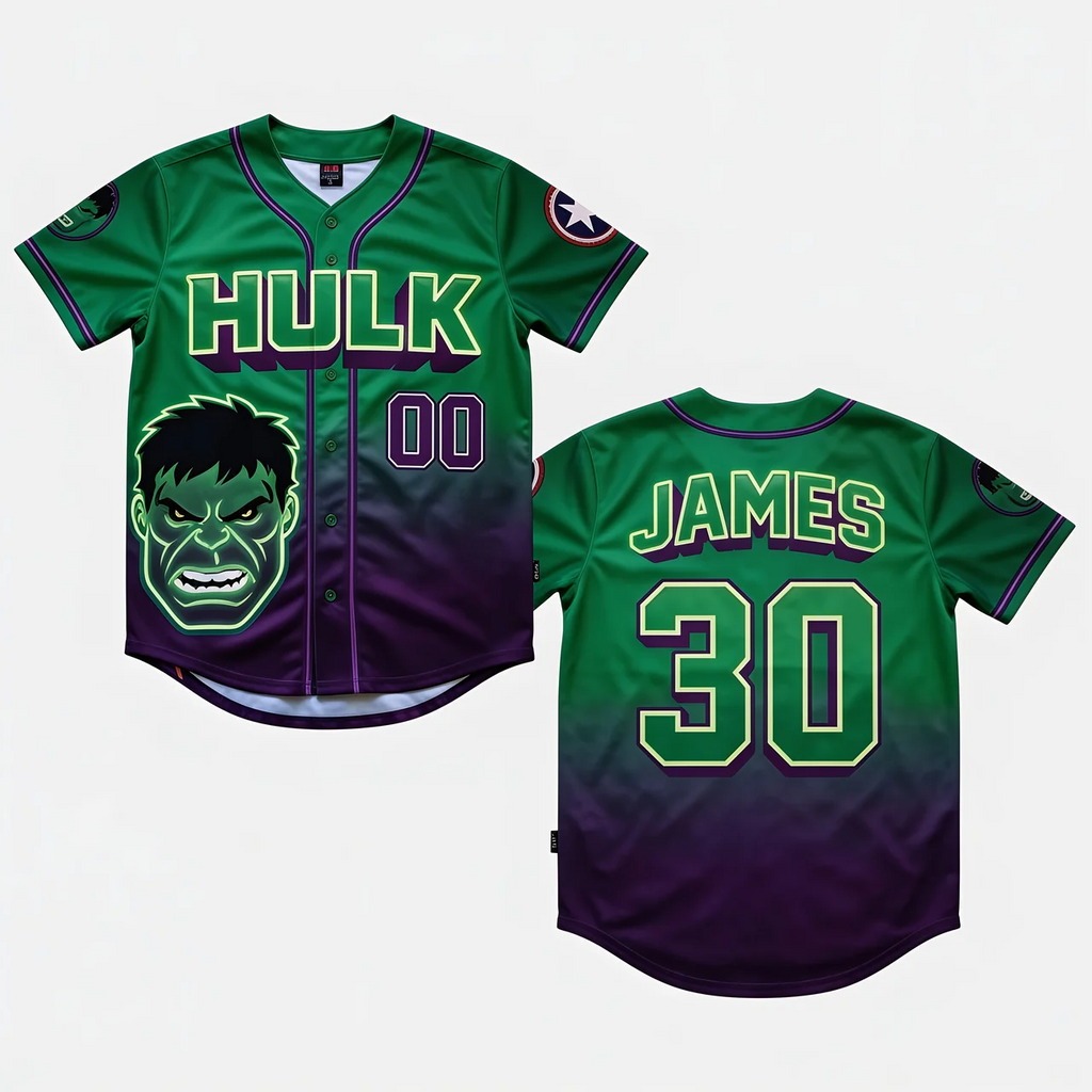 Personalized Comic Characters Baseball Jersey Gift for Movie Fans Baseball Jersey GradoCreations