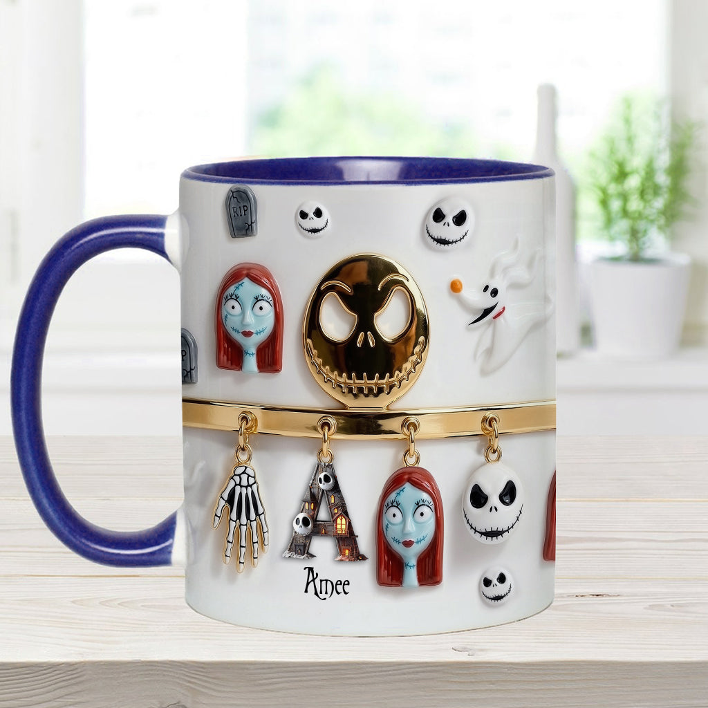 Personalized Spooky Character Mug Custom Name Gift for Movie Fans