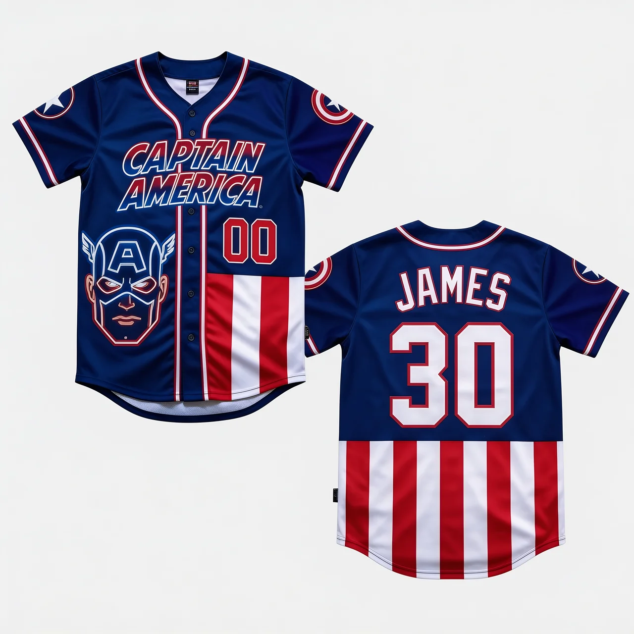 Personalized Comic Characters Baseball Jersey Gift for Movie Fans Baseball Jersey GradoCreations