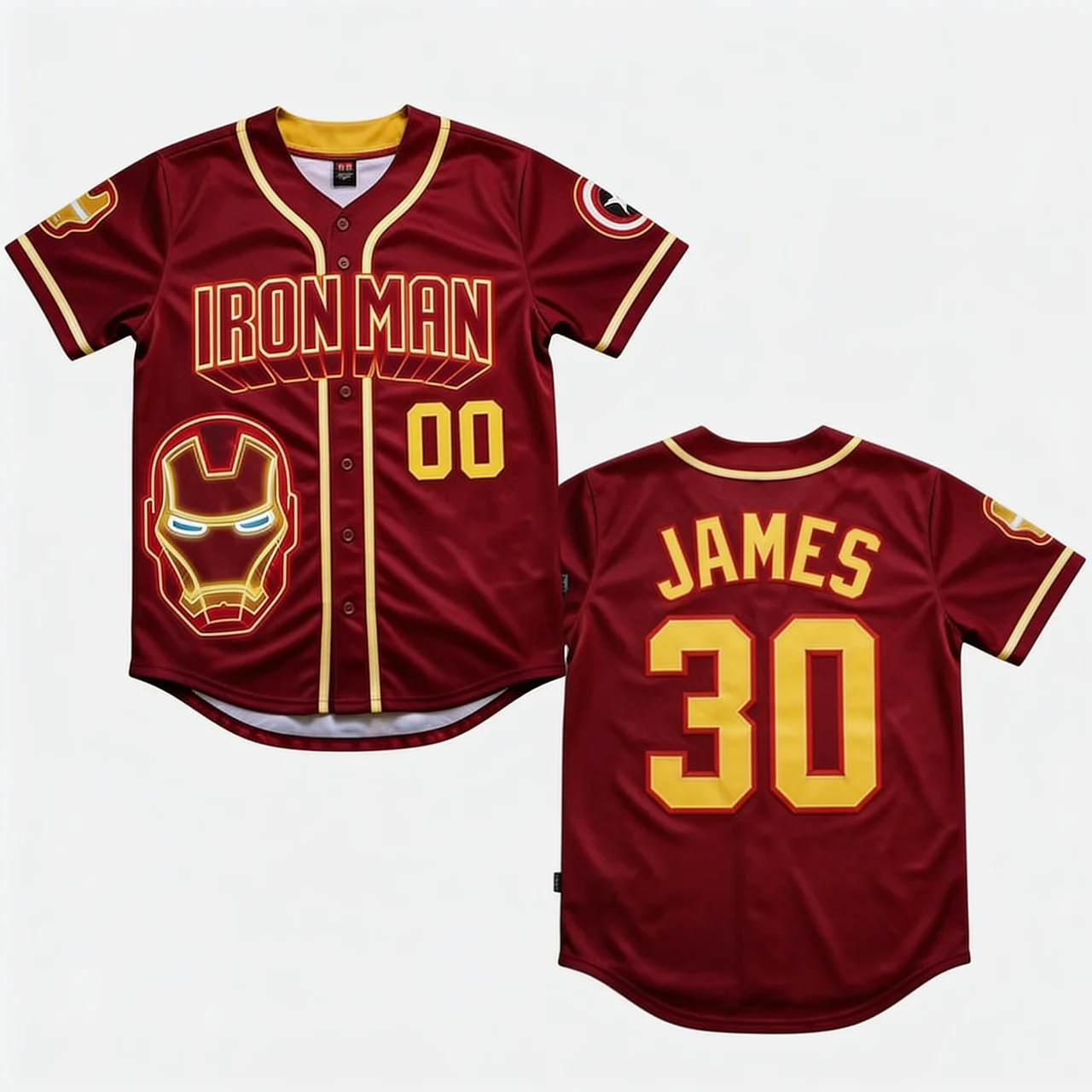 Personalized Comic Characters Baseball Jersey Gift for Movie Fans Baseball Jersey GradoCreations