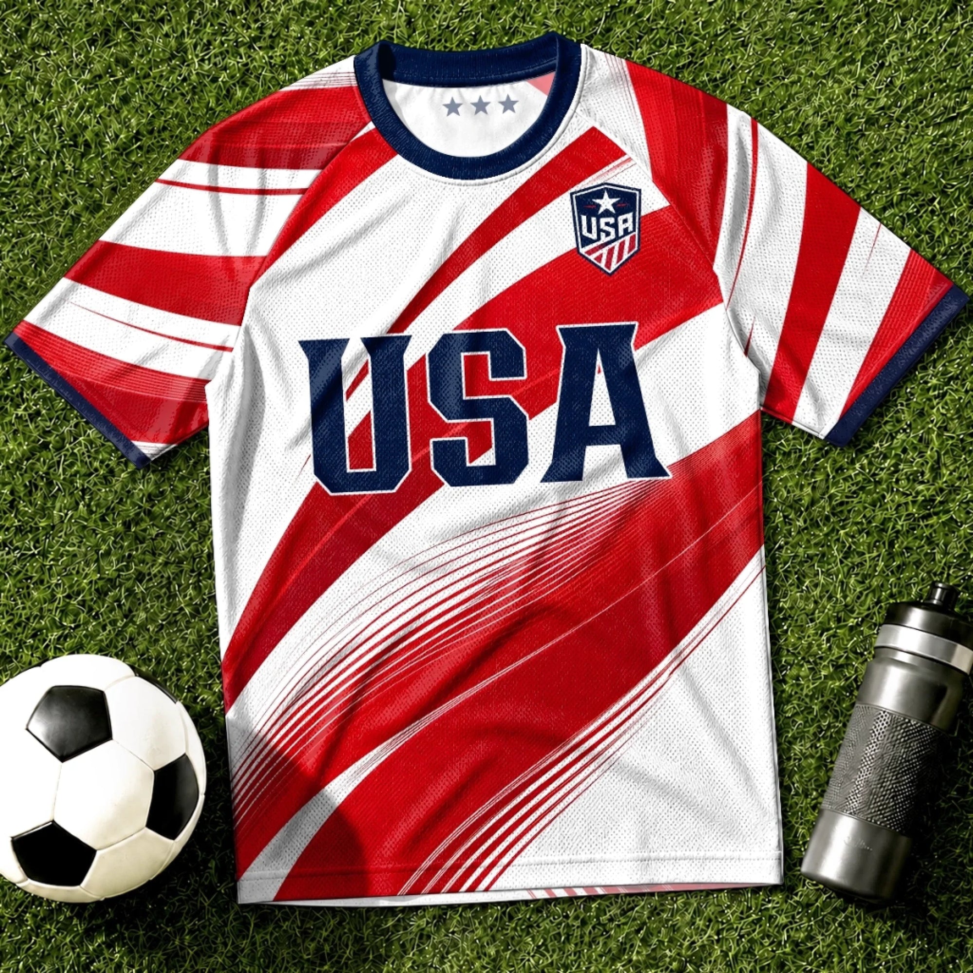 Personalized USA Soccer Jersey Custom Name Gift for Football Lovers