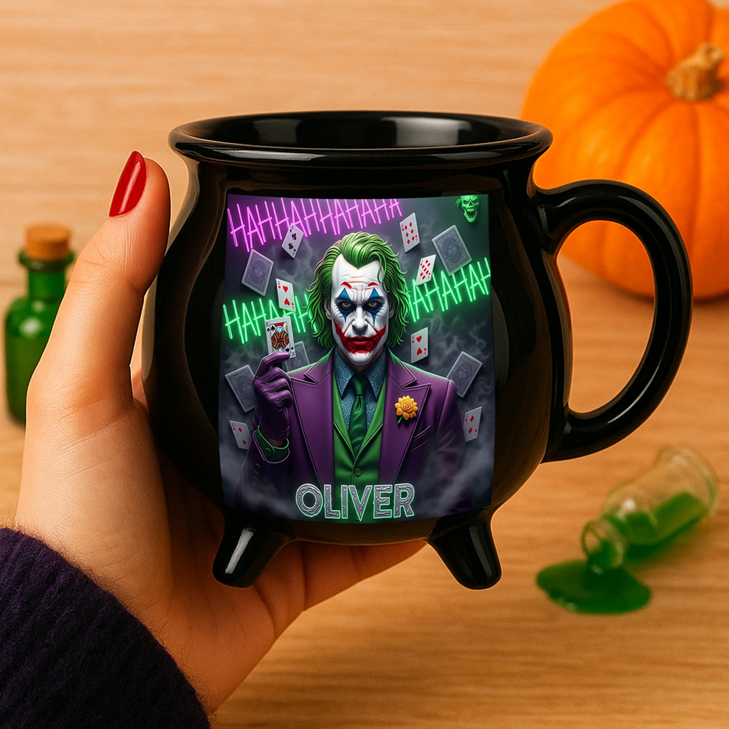 Personalized Horror Cauldron Mug Custom Name Halloween Gift Cauldron Coffee Mug GradoCreations