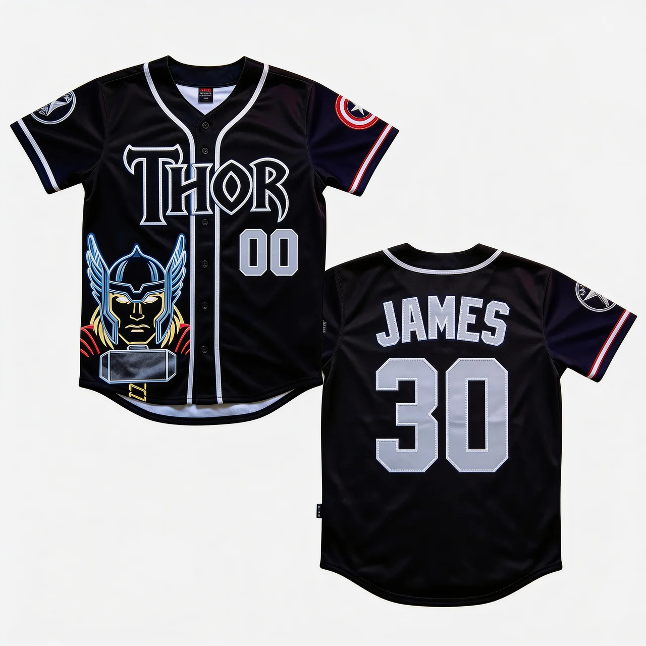 Personalized Comic Characters Baseball Jersey Gift for Movie Fans Baseball Jersey GradoCreations