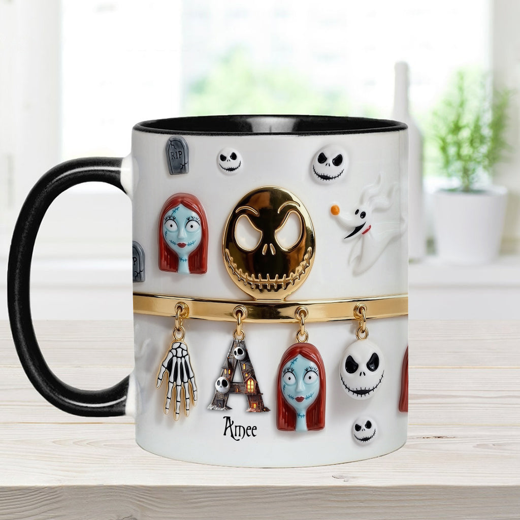 Personalized Spooky Character Mug Custom Name Gift for Movie Fans