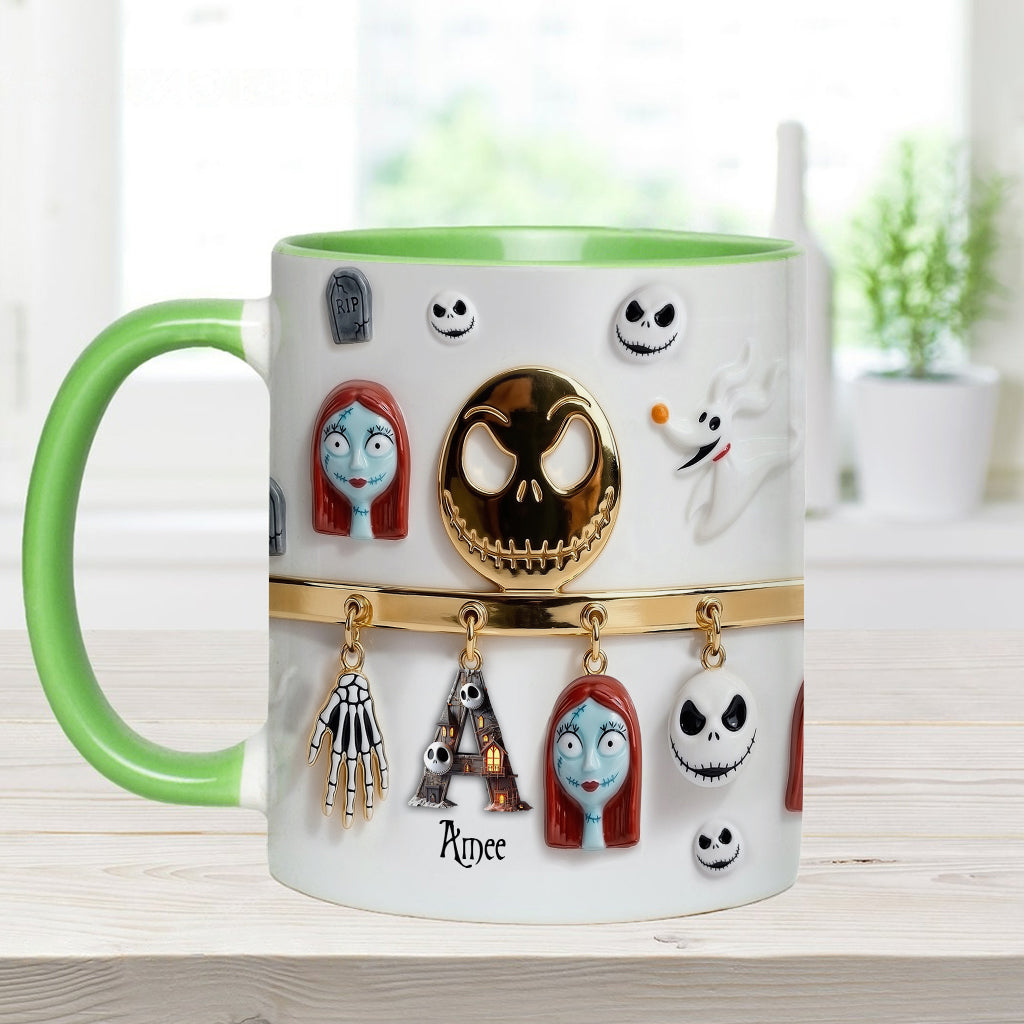 Personalized Spooky Character Mug Custom Name Gift for Movie Fans