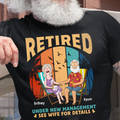 Personalized Retired Couple T-Shirt Funny Gift for Him & Her