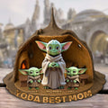 Personalized Yoda Best Mom Acrylic Plaque Custom Gift for Mom