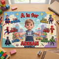 Personalized Kids Puzzle with Custom Photo and Name - Gift for Son