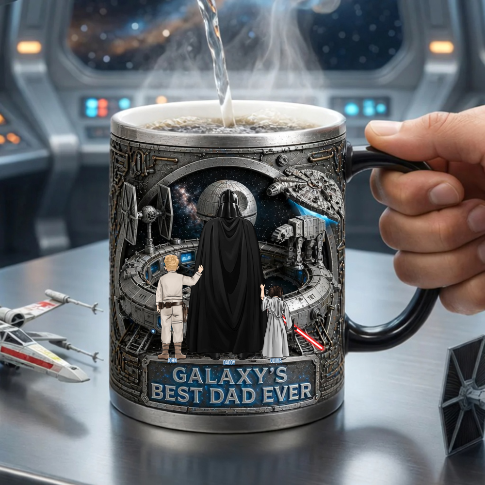 Personalized Galaxy's Best Dad Ever Mug Unique Gift for Dad
