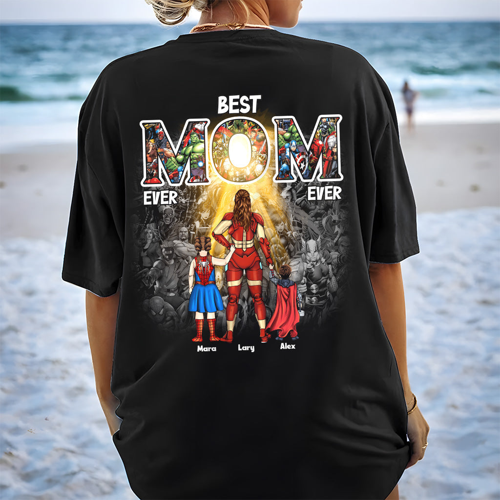 Personalized Superhero Mom T-Shirt Custom Gift for Mom
