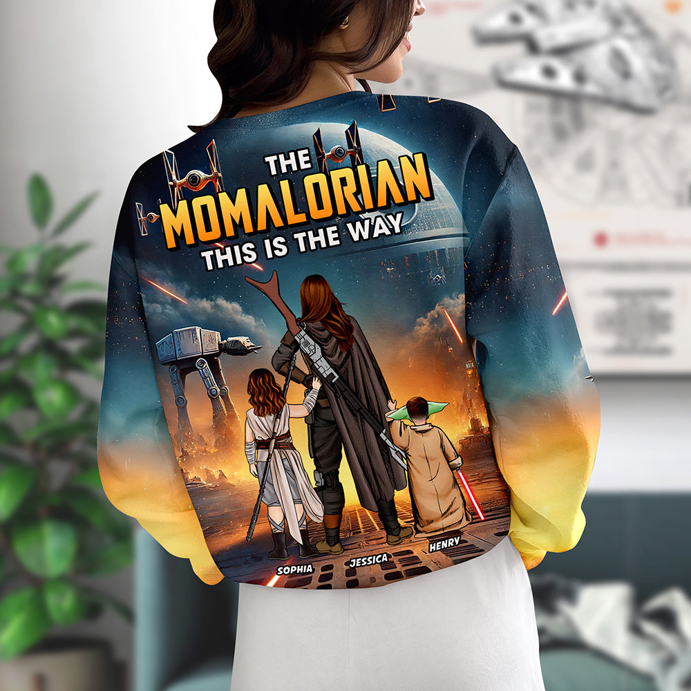 Personalized The Momalorian All Over Shirt Gift for Mom - Unique Design