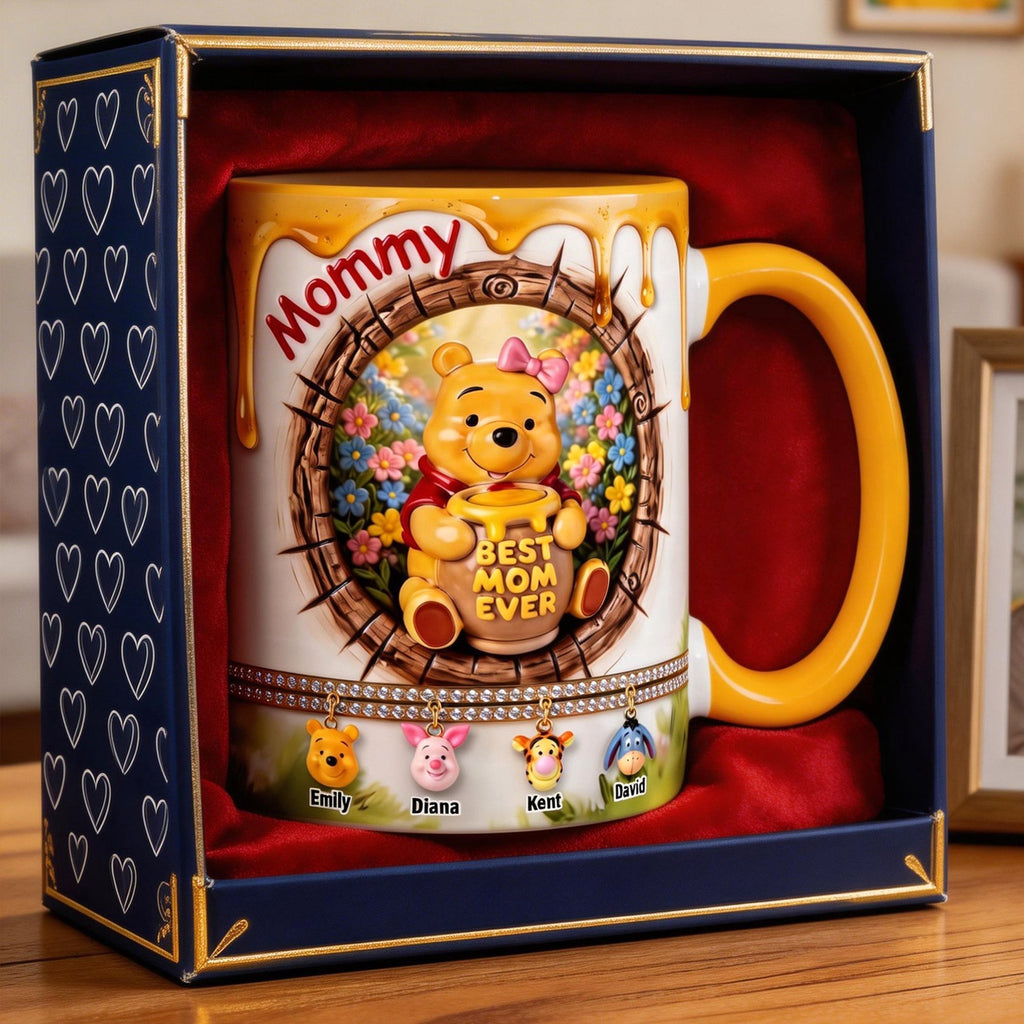 Personalized Honey Bear Best Mom Ever Mug Gift for Mom