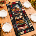 Personalized Quilted Table Runner with Horror Novel Quotes for Book Lovers Quilt Table Runner GradoCreations
