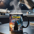 Personalized Color Changing Mug Best Father in the Galaxy Gift for Dad
