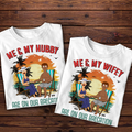 Personalized Beach Couple Shirts Custom Names Gift for Anniversary