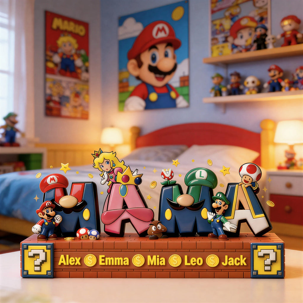 Personalized Acrylic Plaque Custom Name Gift for Gamers Mom