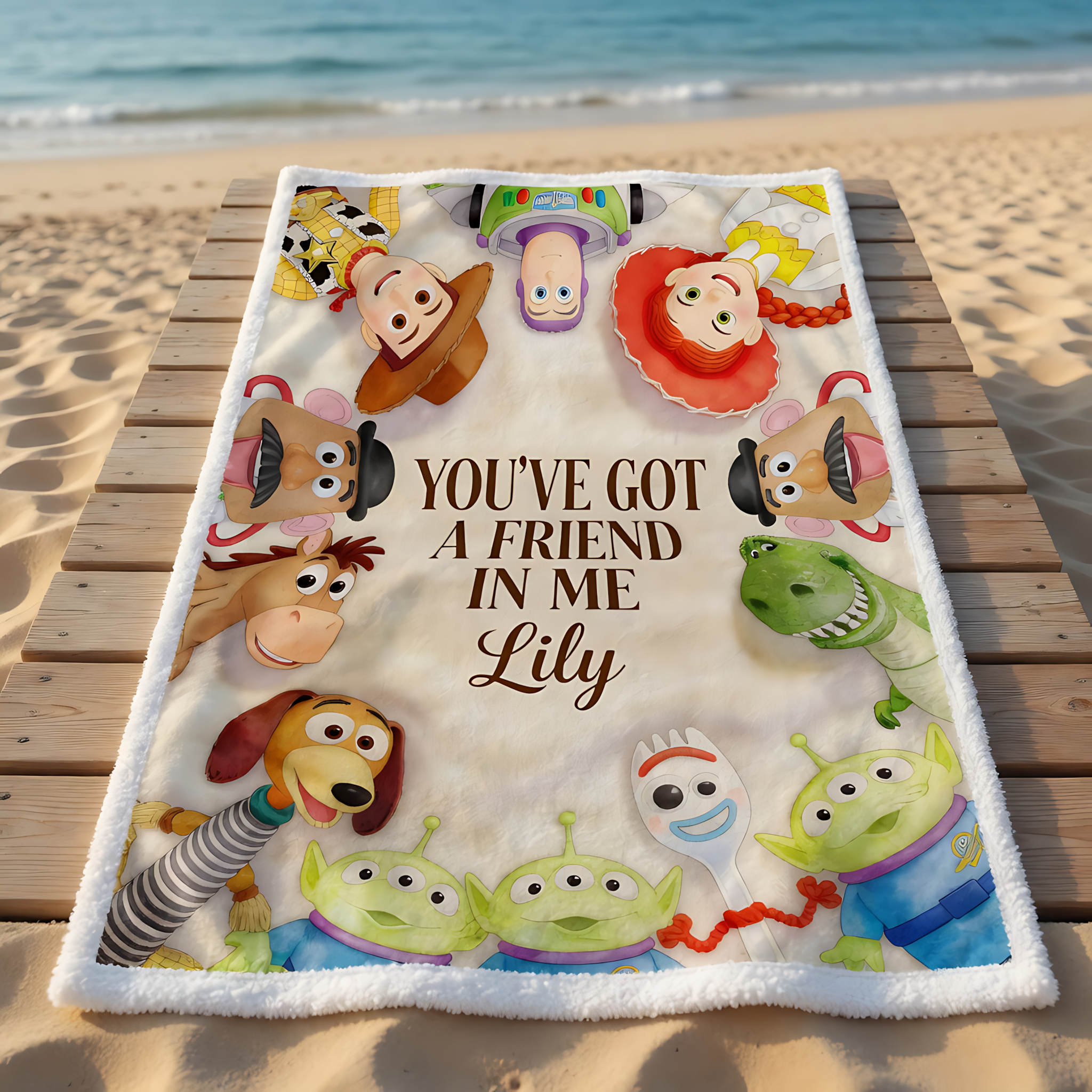 Personalized Beach Towel You've Got A Friend In Me Gift for Kids