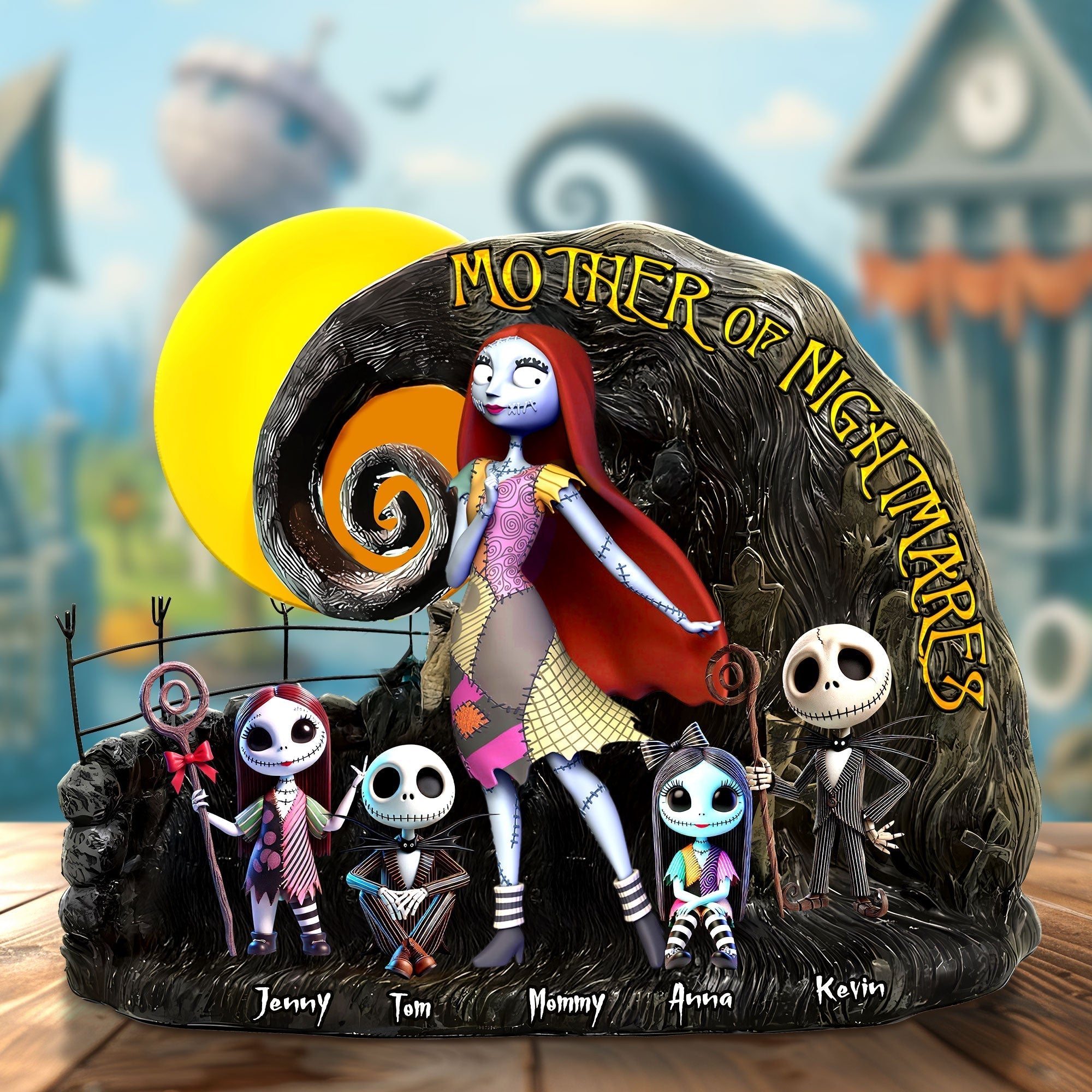 Personalized Family Of Nightmare Acrylic Plaque Halloween & Christmas Gift for Parents