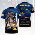 Personalized Star Wars 50th Anniversary All Over Shirt for Movie Fans