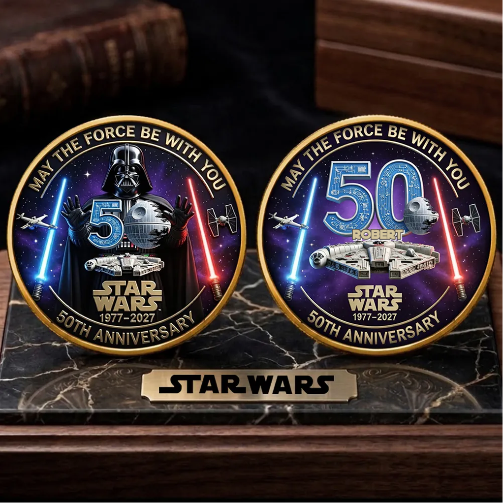 Personalized Star Wars Commemorative Coin Gift for Movie Fans