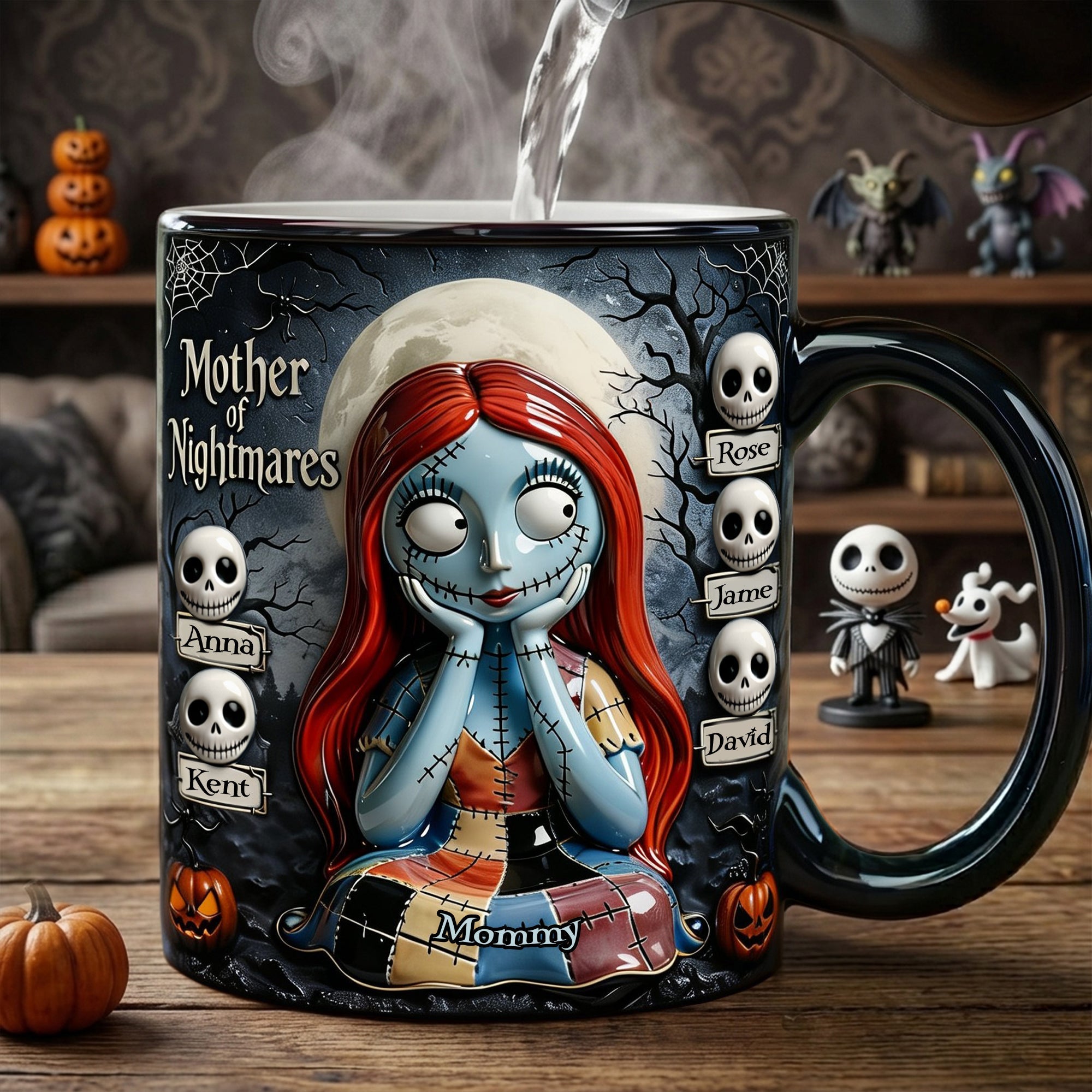 Personalized Spooky Mother Of Nightmares Ceramic Mug Gift for Mom