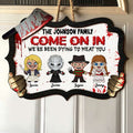 Personalized Horror Movie Family Wood Sign Custom Gift for Halloween