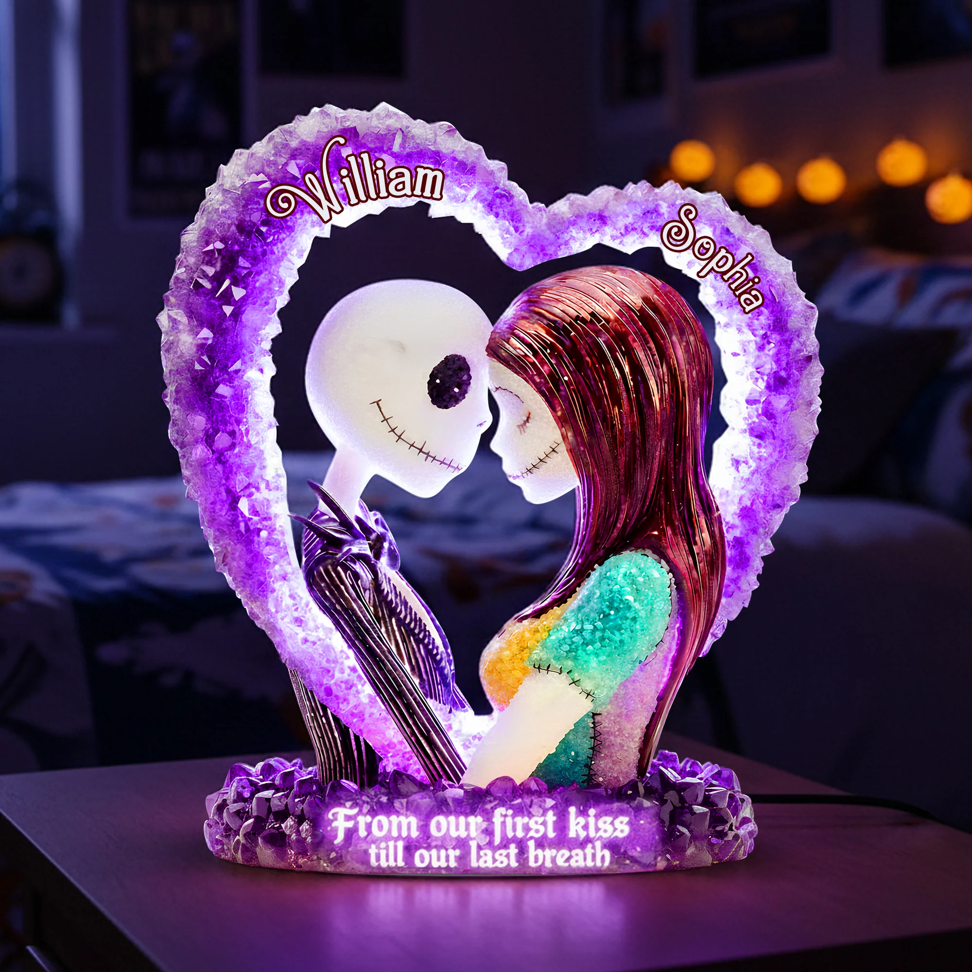Personalized Acrylic Light Box Custom Name Gifts for Couples Acrylic Light Box GradoCreations