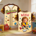 Personalized Cowboy Photo Baseball Jersey Kids Custom Gift Kid Baseball Jersey GradoCreations