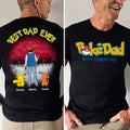 Personalized Best PokéDad Ever Shirt Custom Names Gift for Dad