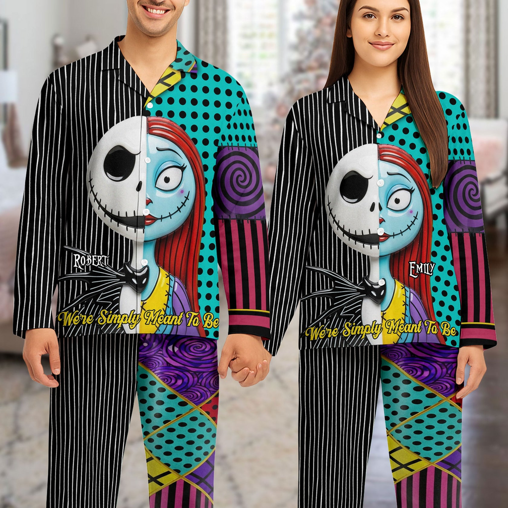 Personalized Couple Pajamas We're Simply Meant To Be Christmas Gift